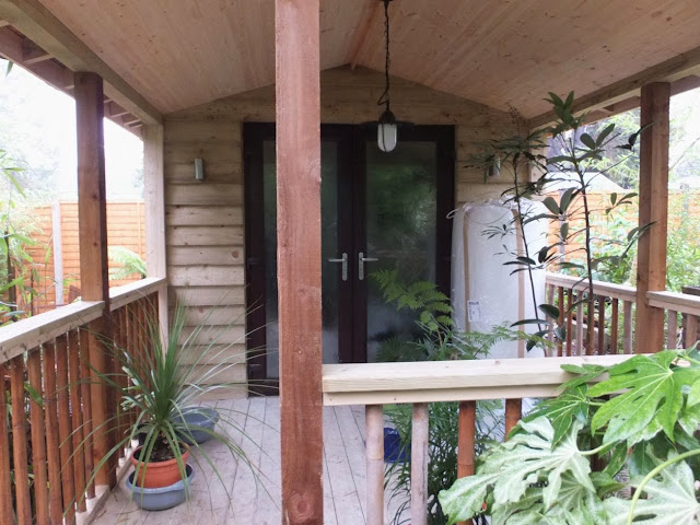 The entrance to our new jungle hut